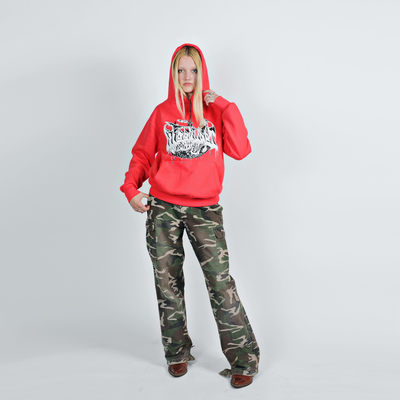 BATZ HOODIE RED
