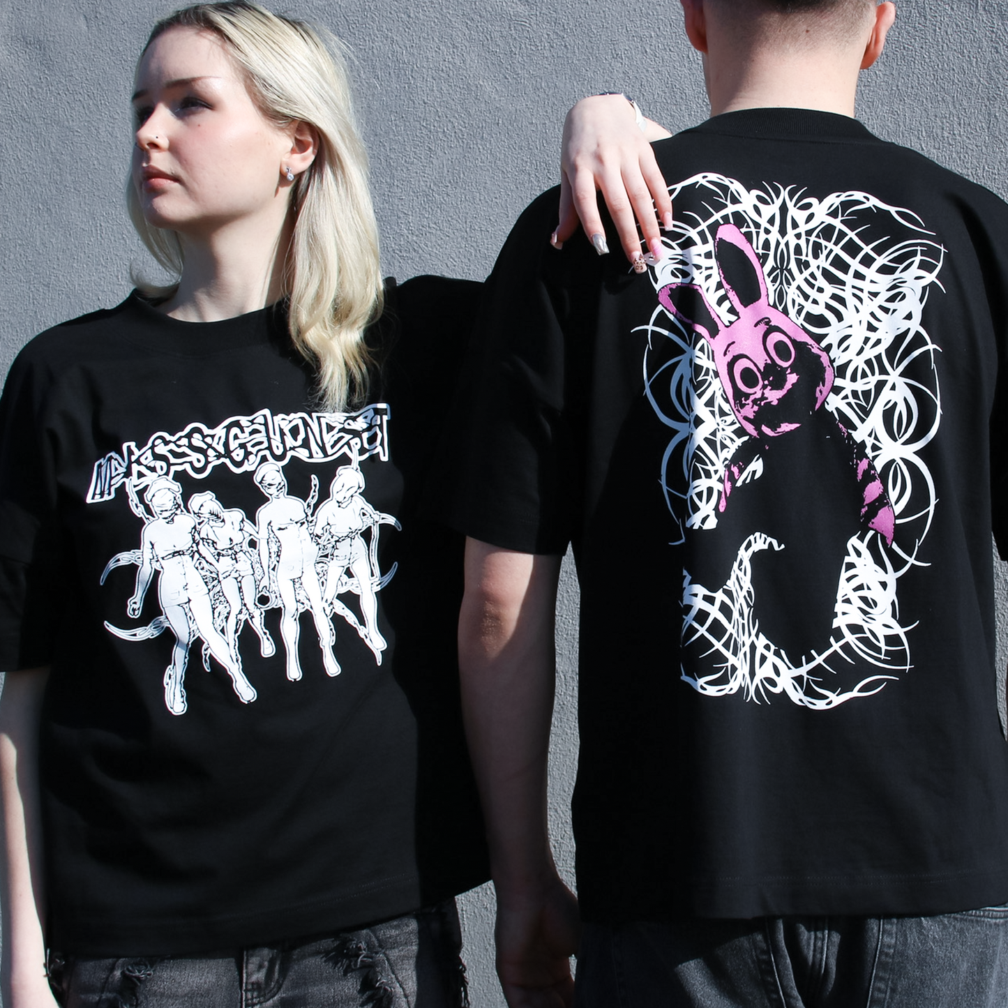 Sisters/Bunny Boxy T-Shirt