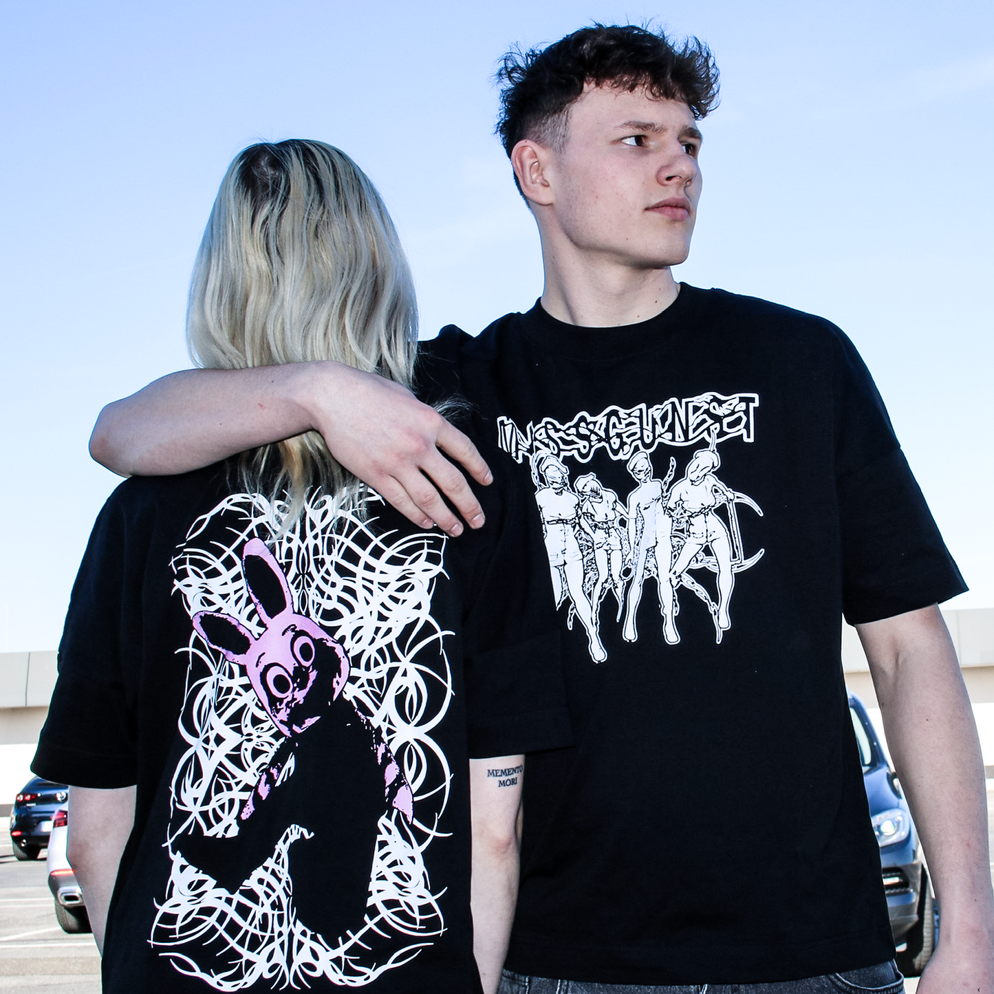 Sisters/Bunny Boxy T-Shirt
